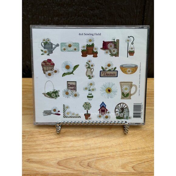 Dakota Collectibles Daisies Embroidery Design Collection CD-ROM 20 Designs 4x4 - Picture 2 of 4